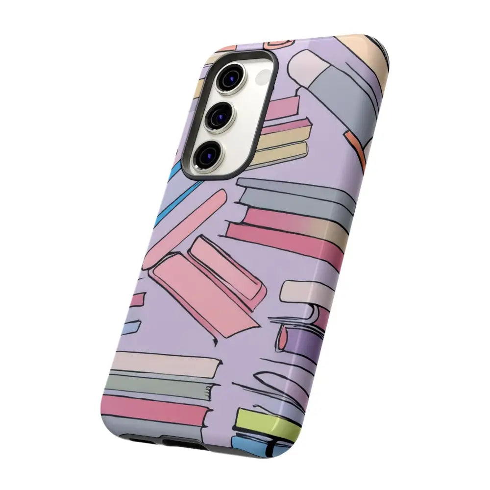 Books Pattern Tough Cases for Most Phone Types - Phone Case