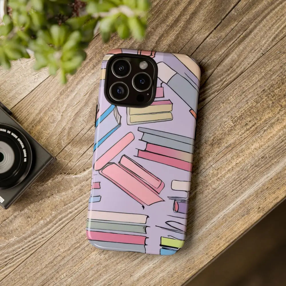 Books Pattern Tough Cases for Most Phone Types - Phone Case