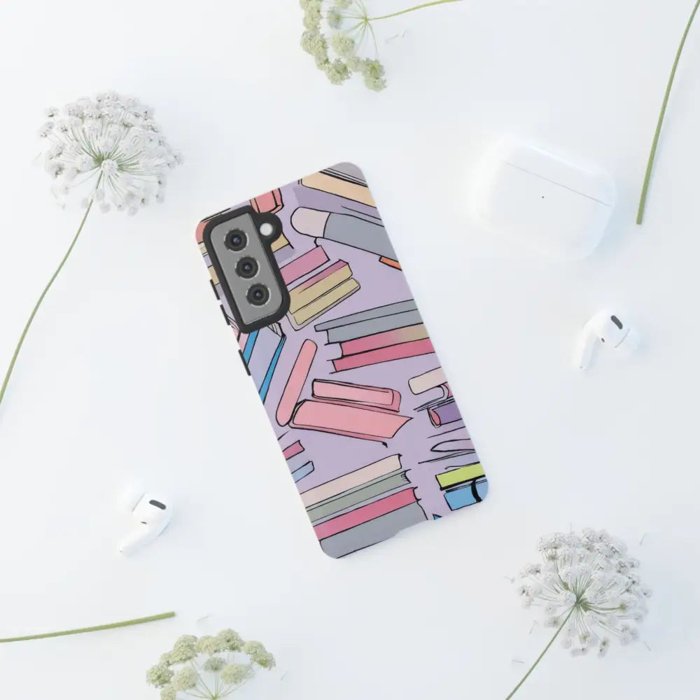 Books Pattern Tough Cases for Most Phone Types - Phone Case