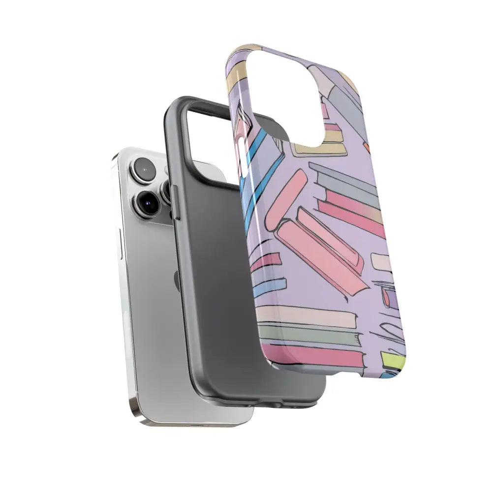 Books Pattern Tough Cases for Most Phone Types - Phone Case