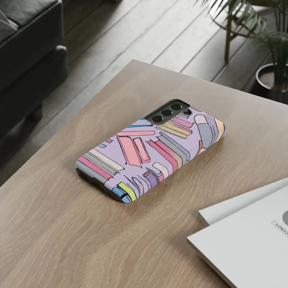 Books Pattern Tough Cases for Most Phone Types - Phone Case