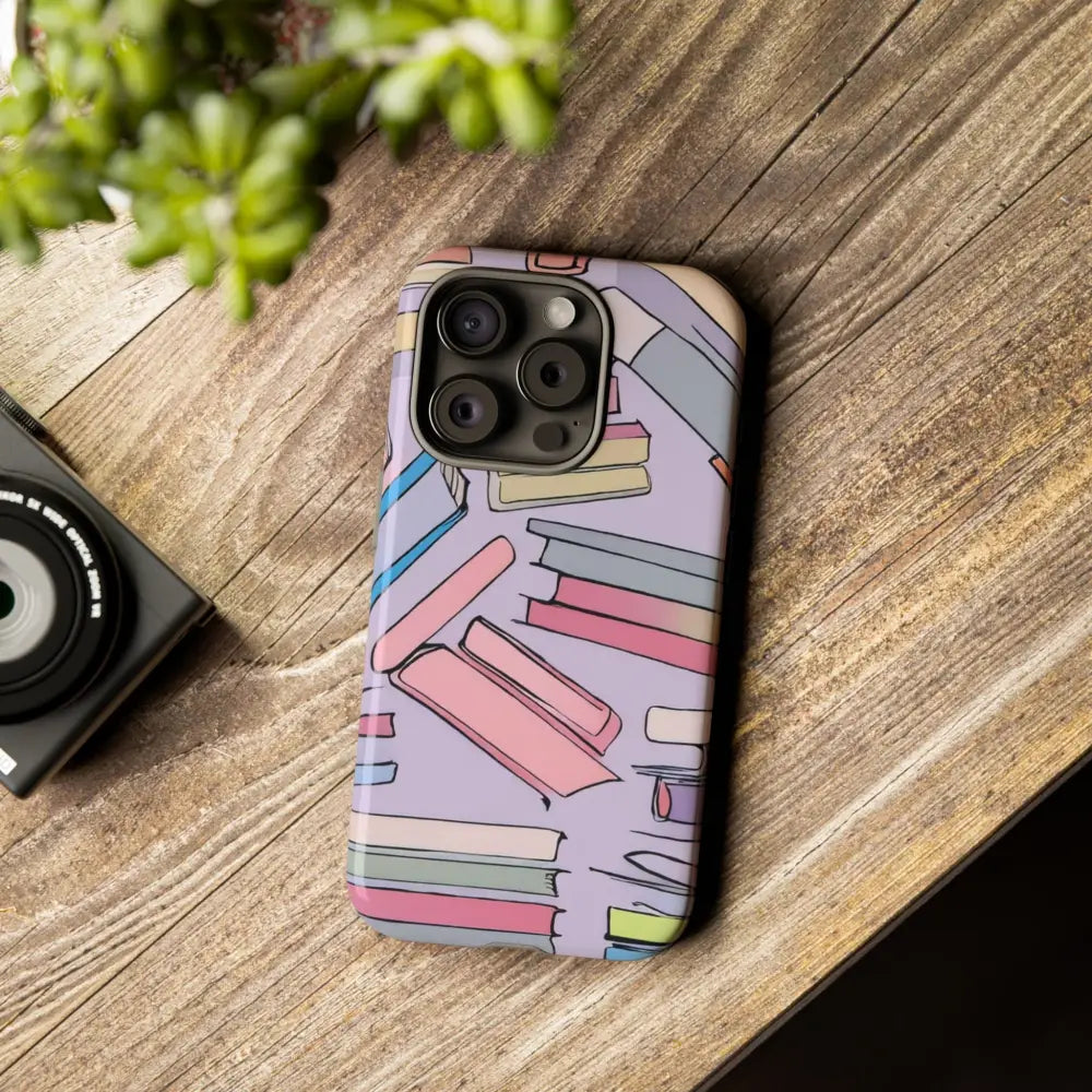 Books Pattern Tough Cases for Most Phone Types - Phone Case