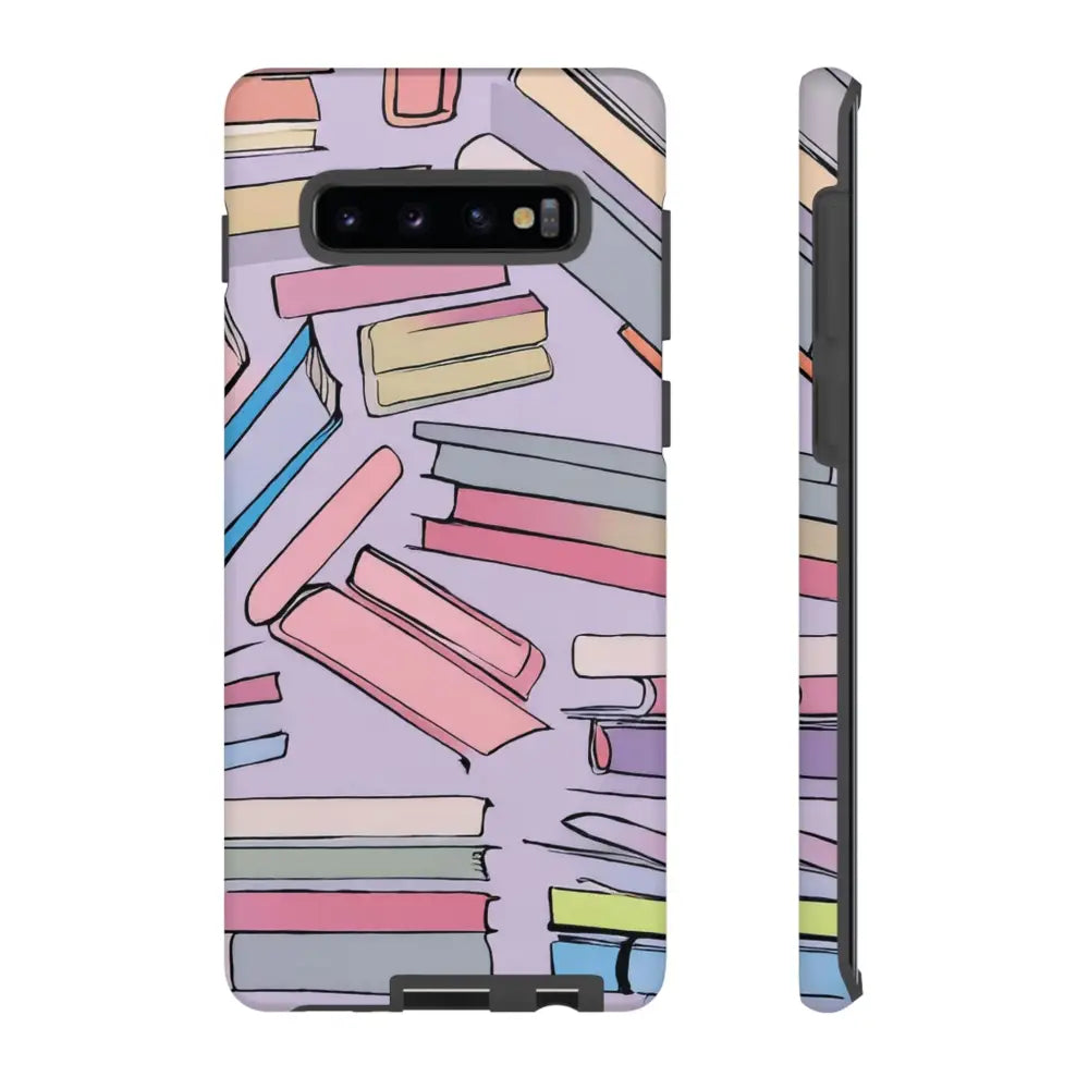 Books Pattern Tough Cases for Most Phone Types - Samsung Galaxy S10 Plus / Matte - Phone Case