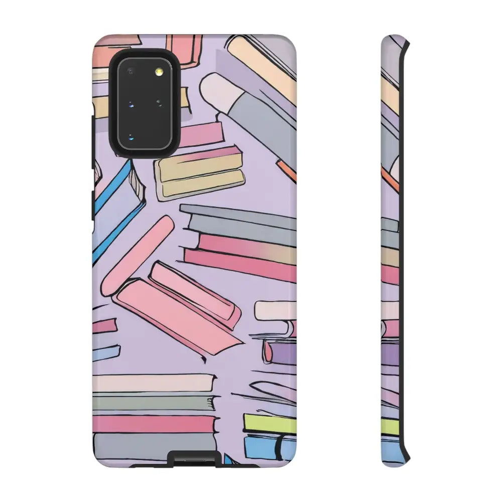 Books Pattern Tough Cases for Most Phone Types - Samsung Galaxy S20 + / Glossy - Phone Case