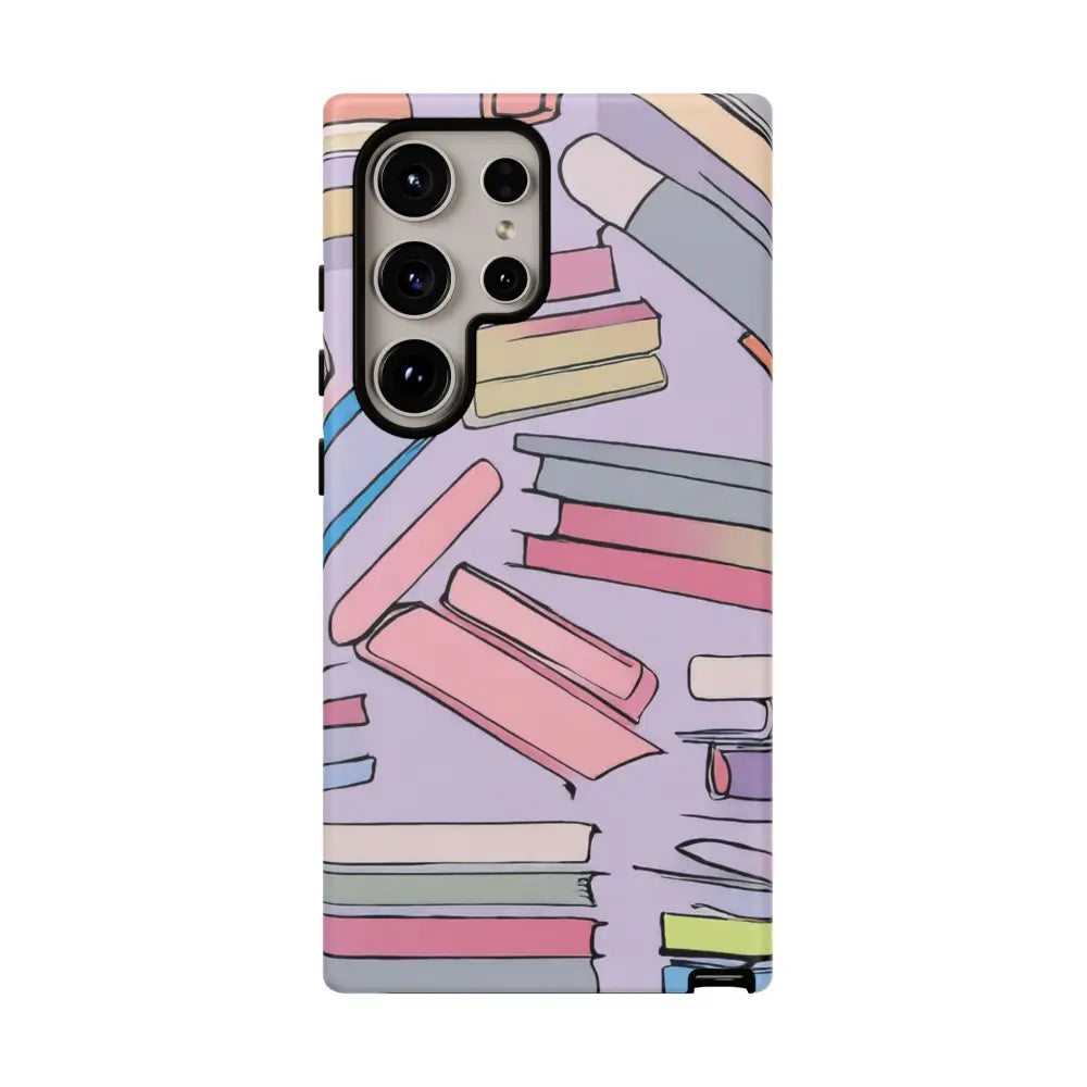 Books Pattern Tough Cases for Most Phone Types - Samsung Galaxy S24 Ultra / Matte - Phone Case