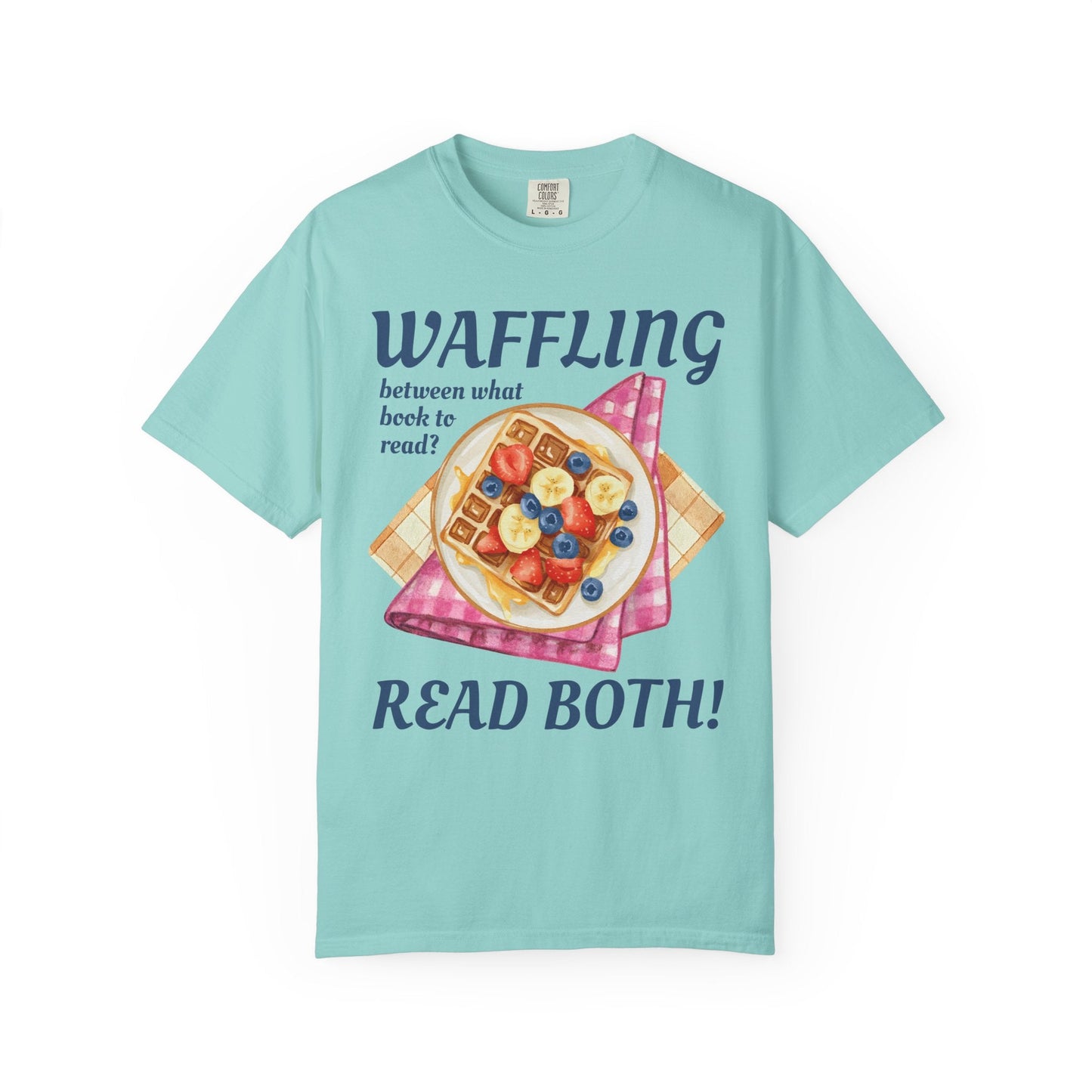 Bookworm Brunch Tee Shirt for Book Lover Who Loves Waffles
