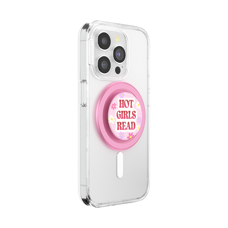 PopSockets MagSafe Phone Grip - Hot Girls Read Pink