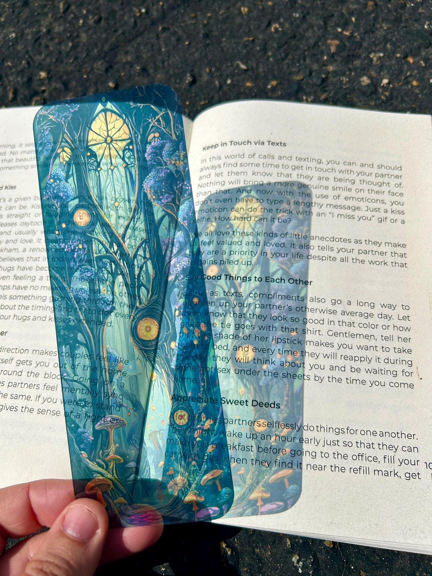 Dark Enchanted Forest Bookmark – Mysterious Gothic Fantasy, Spooky Woodland Vibes