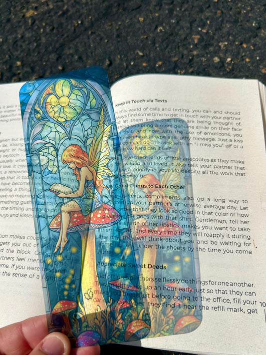 Fairy Garden Bookmark – Enchanted Woodland Fantasy, Whimsical Fairy Tale Gift for Book Lovers