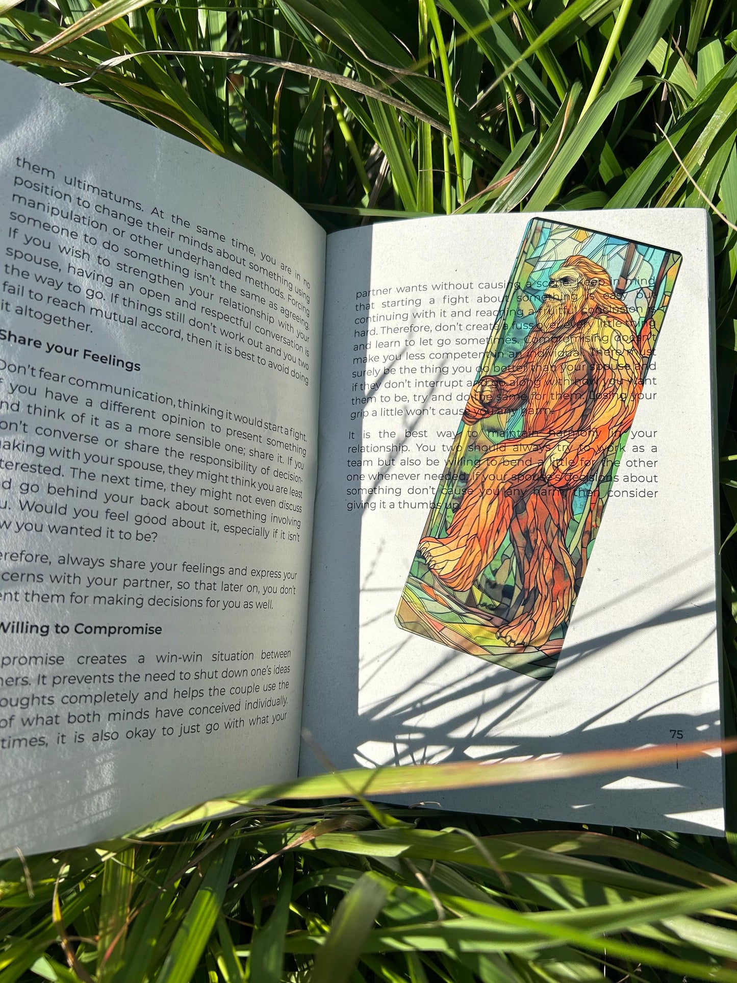 Bigfoot Bookmark – Handmade Sasquatch Bookmark, Sasquatch Gift, Unique Bigfoot Gift