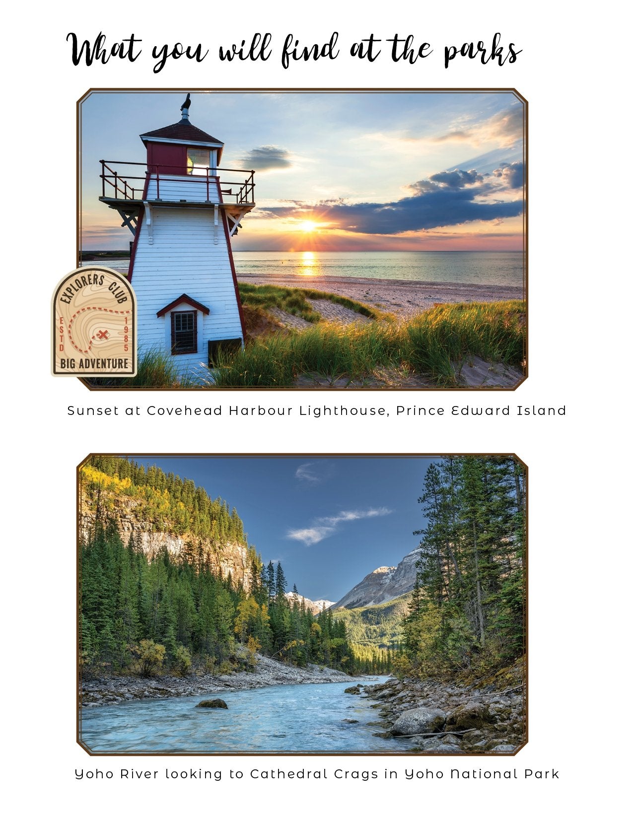 Canada National Parks - Adventure Planning Journal