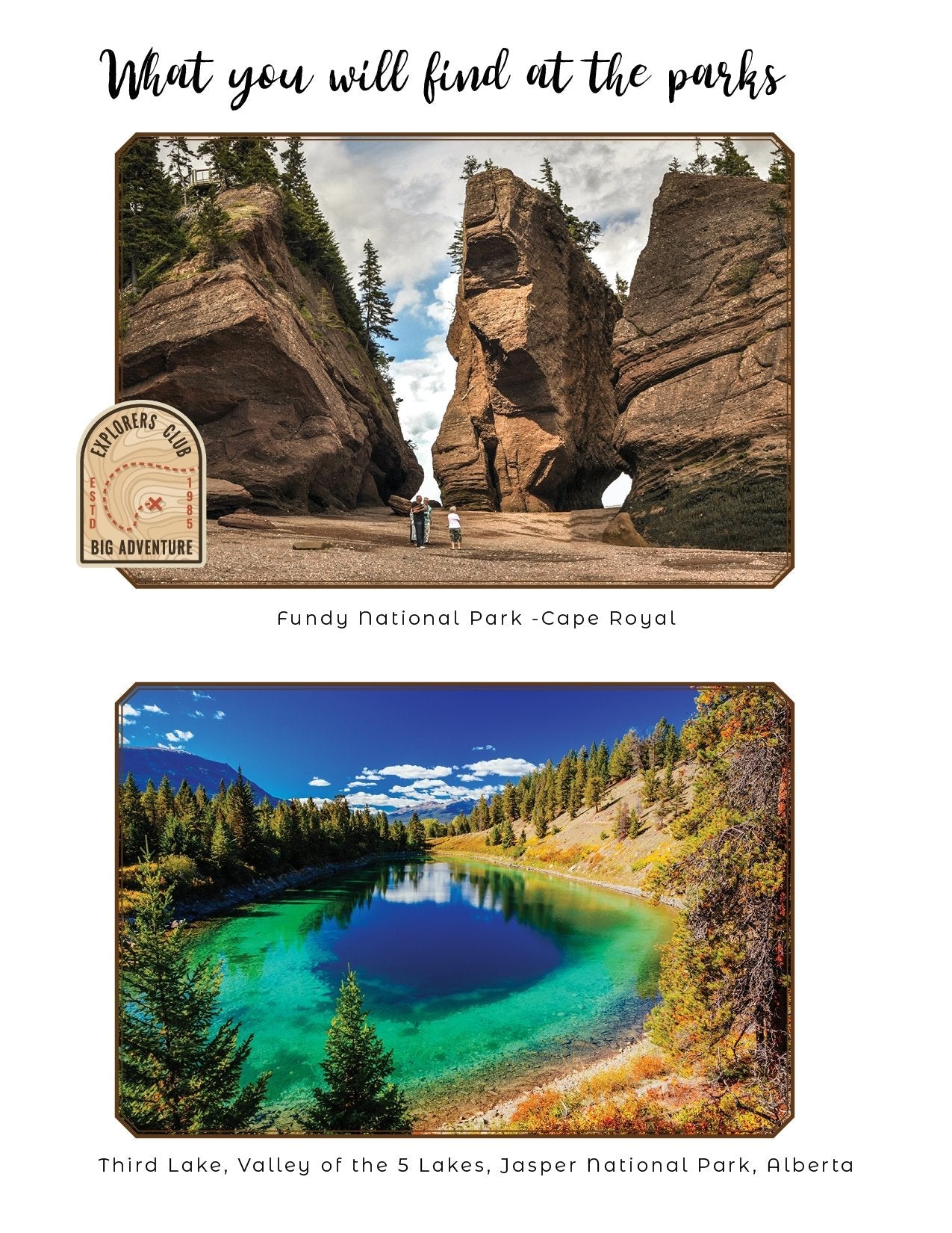 Canada National Parks - Adventure Planning Journal