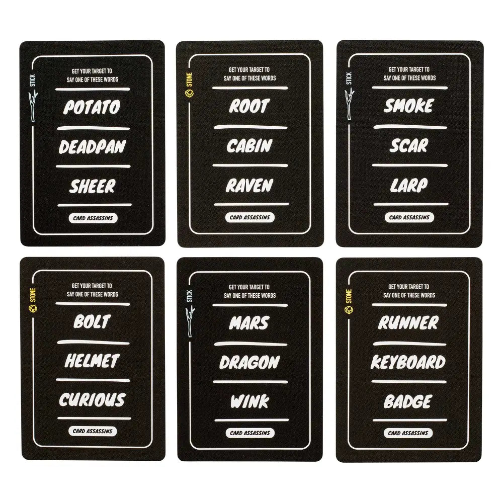 Card Assassins Expansion: Sticks & Stones Games