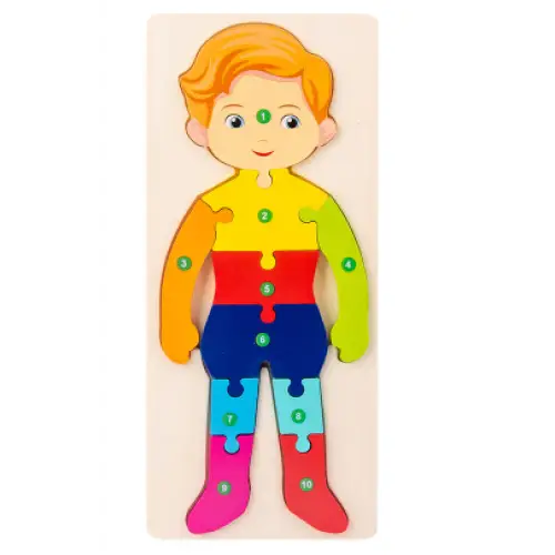 Children’s Cartoon Number Animal Puzzle Boy Learning Toys