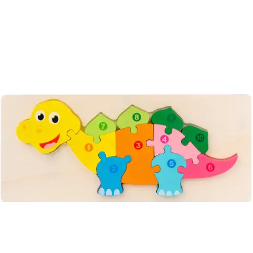 Children’s Cartoon Number Animal Puzzle Dinosaur1 Learning Toys