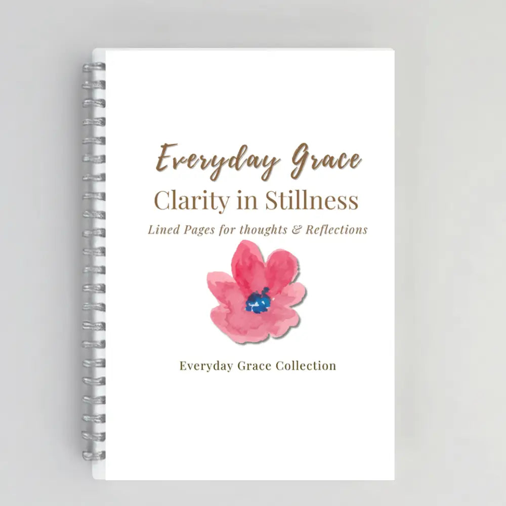 Clarity Begins in Stillness – Christian Inspirational Notebook for Women | Luxury Faith Based Journal for Prayer