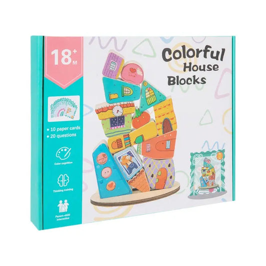 Colorful Building Blocks Stacking music building blocks