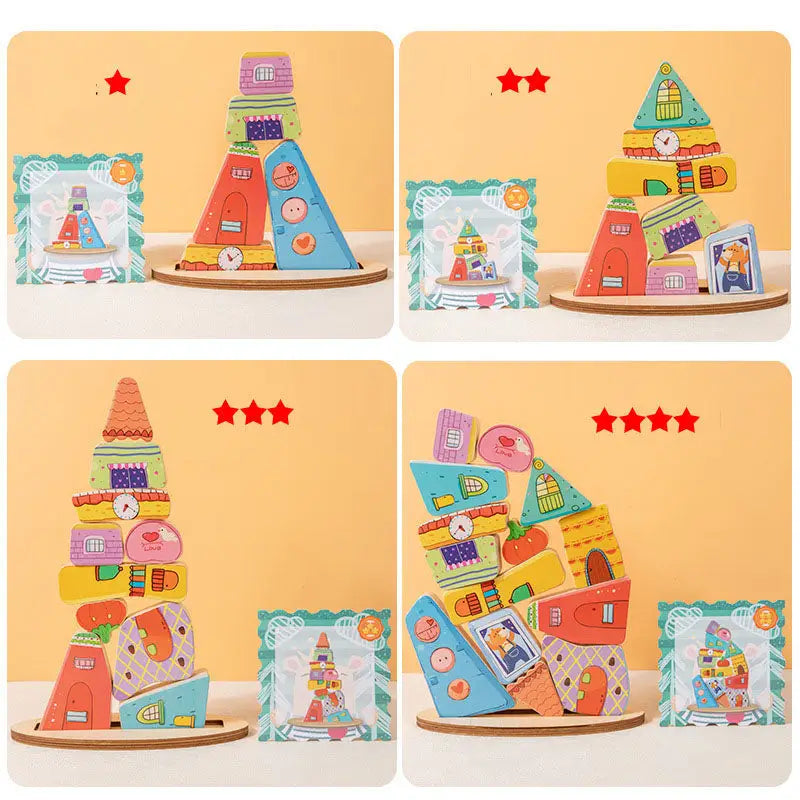 Colorful Building Blocks Stacking music building blocks