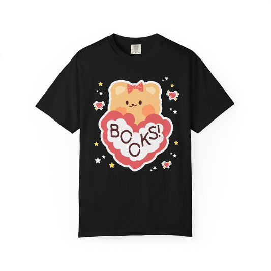 Cute Bookish Bear Tee Shirt for School Librarian