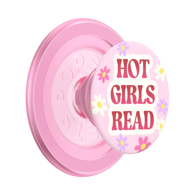 PopSockets MagSafe Phone Grip - Hot Girls Read Pink