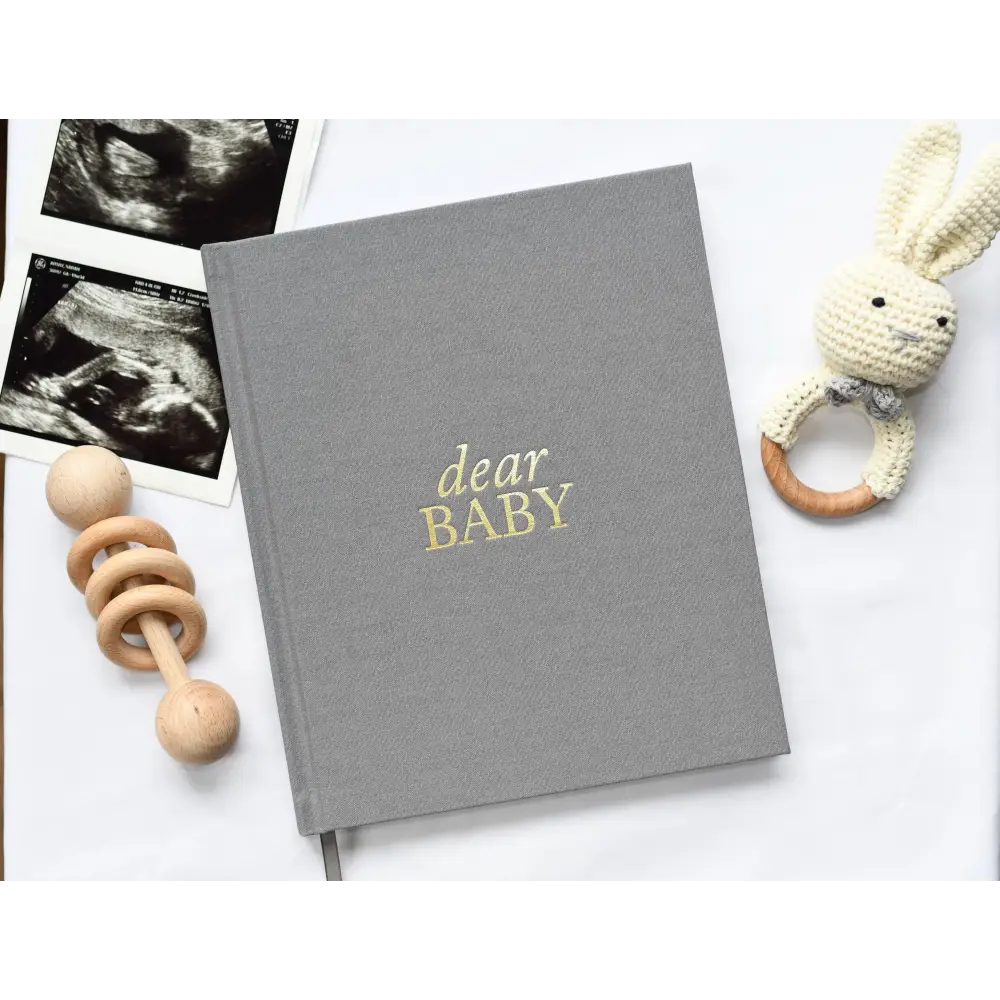 Dear Baby: Pregnancy Prayer Journal Grey Journal