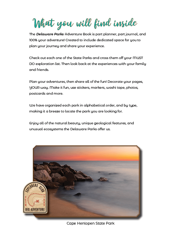 Delaware State Parks - Adventure Planning Journal