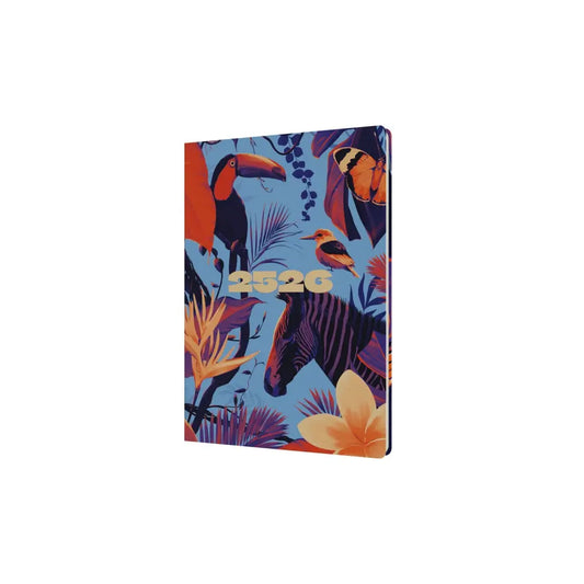 Down the Garden Path - A5 Week-to-View Mid/Academic Year Diary Planner 2025-2026 - Blue - Fashion Diaries