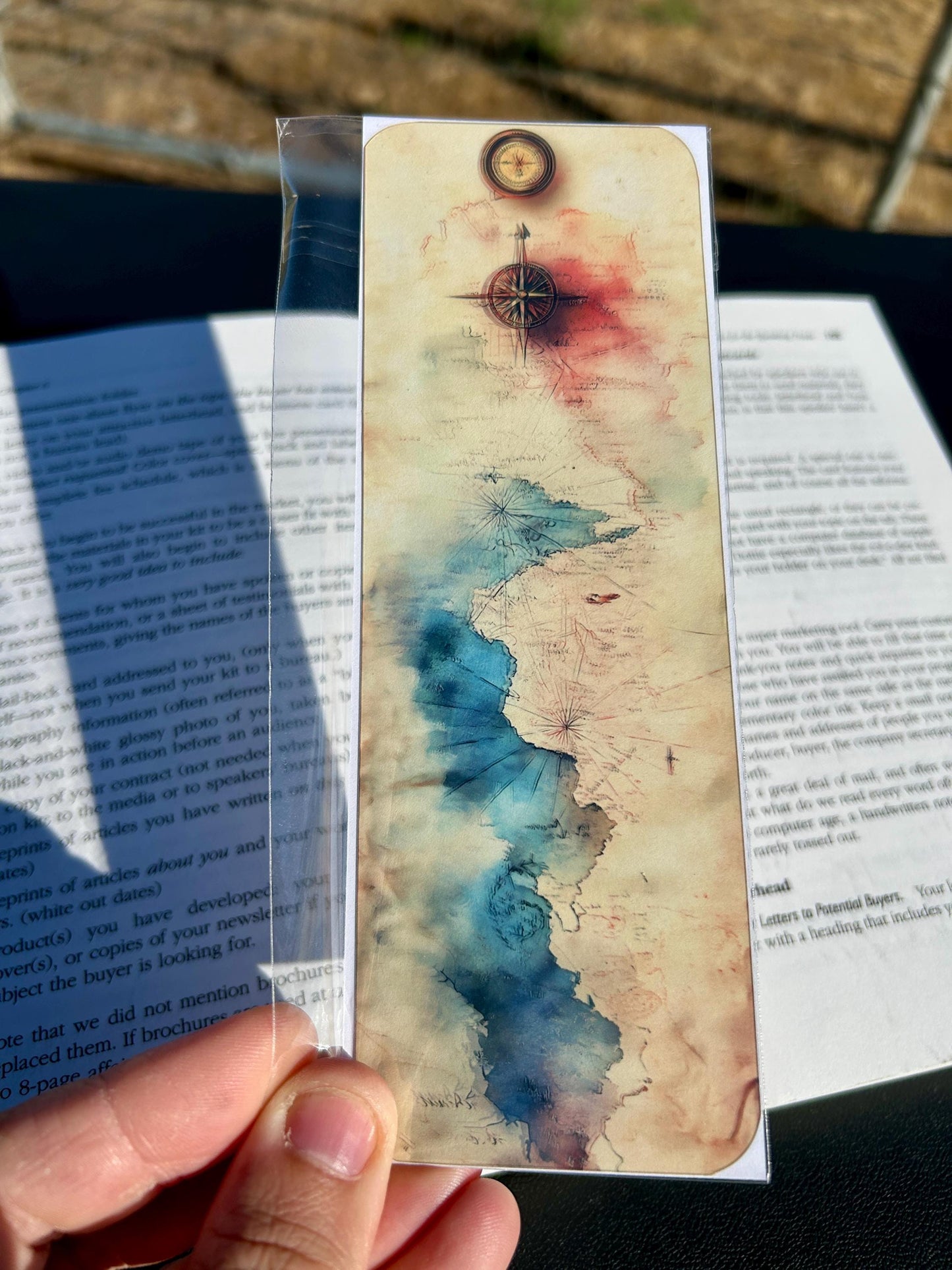 Impressionist Marauder’s Map Bookmark – Watercolor Fantasy Cartography for Magical Book Adventures | Wizard Map Bookmark