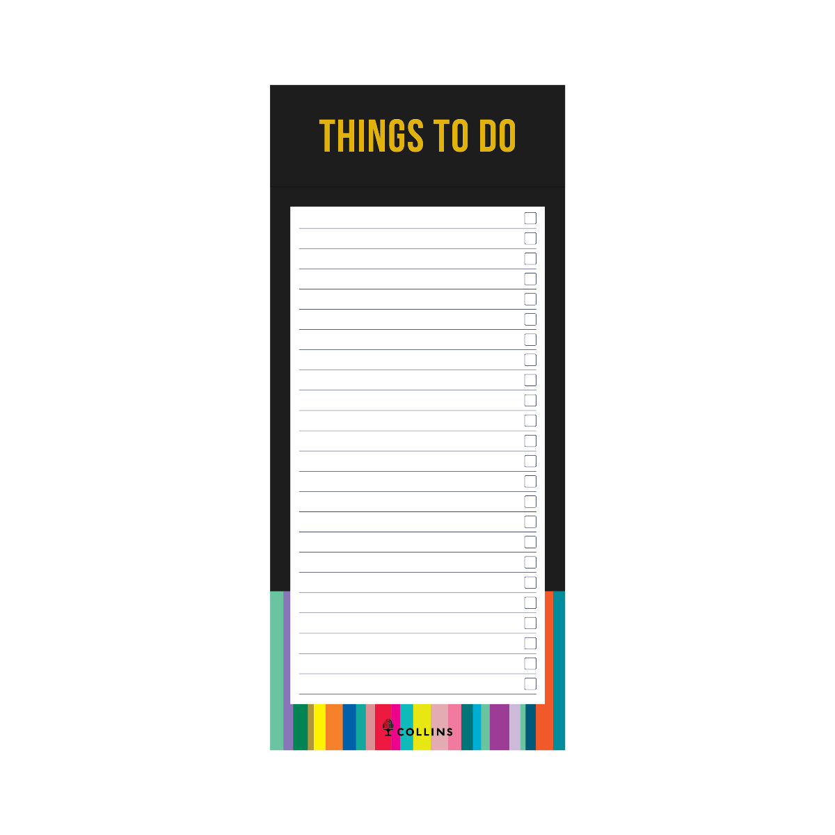 Edge Rainbow - Slim Magnetic To Do List Pad (ED1STD)