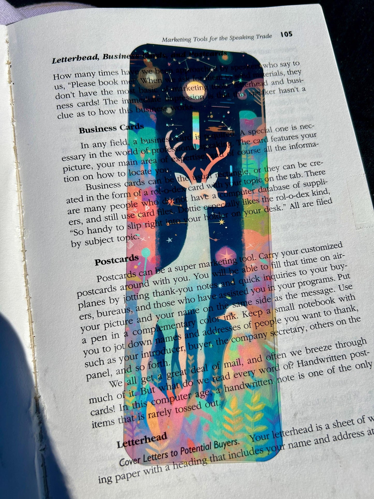 Celestial Constellation Bookmark with Mythic Animal Shapes in a Starry Sky – Dreamy Cosmic Art for Fantasy Readers and Myth Lovers