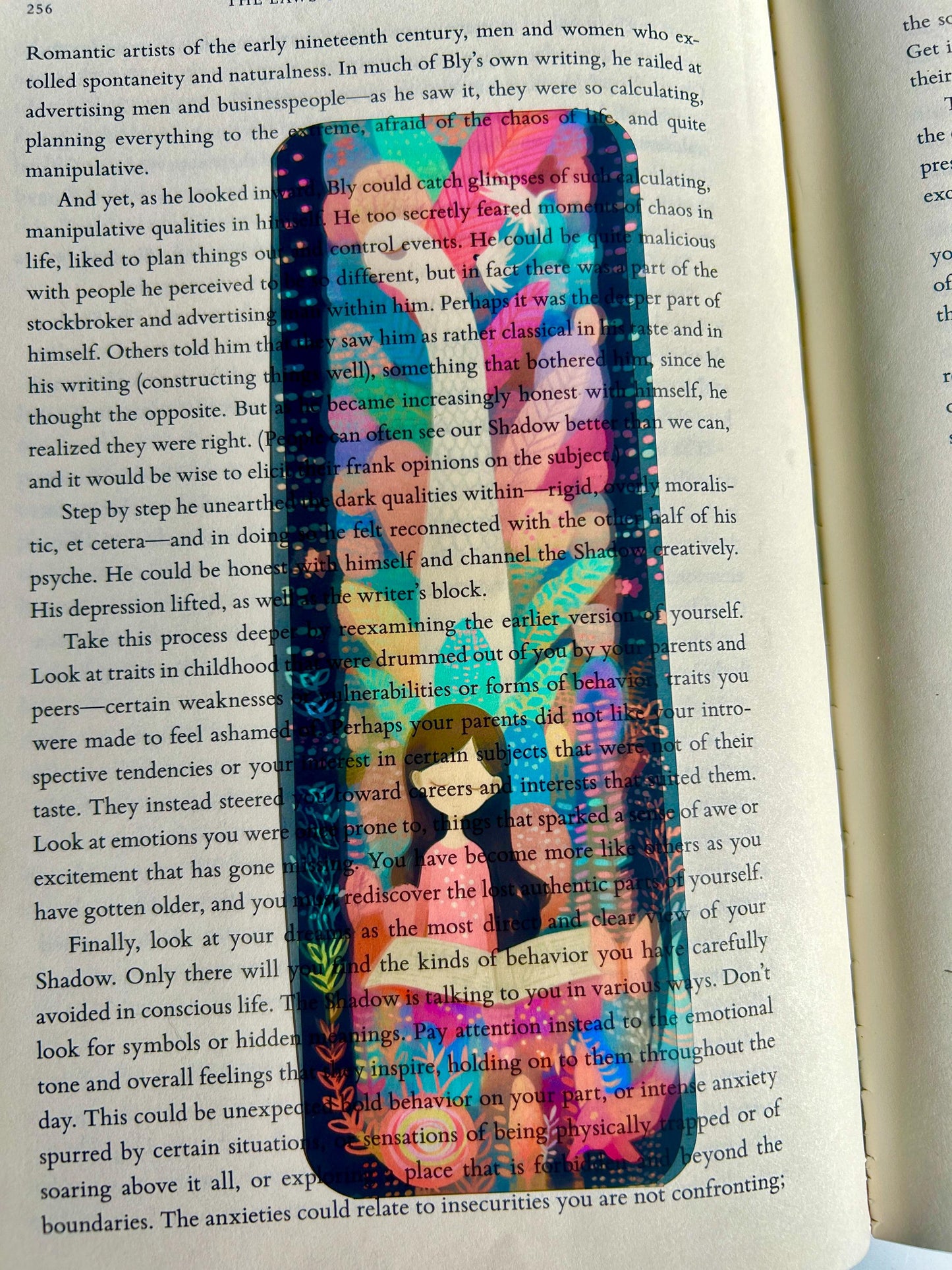 Goose Girl Reading Bookmark – Peaceful Fantasy Forest Art with Giant Goose & Dream Birds, Magical Pastel Gift for Book Lovers