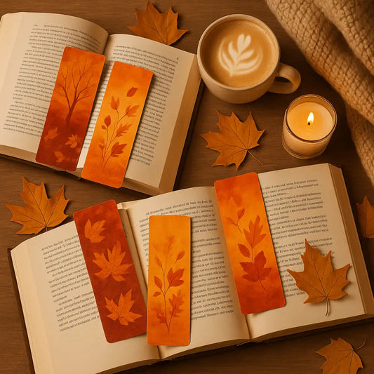 Fall & Cozy Bookmark Bundle – Autumn Inspired 3 Pack for Readers Paper products