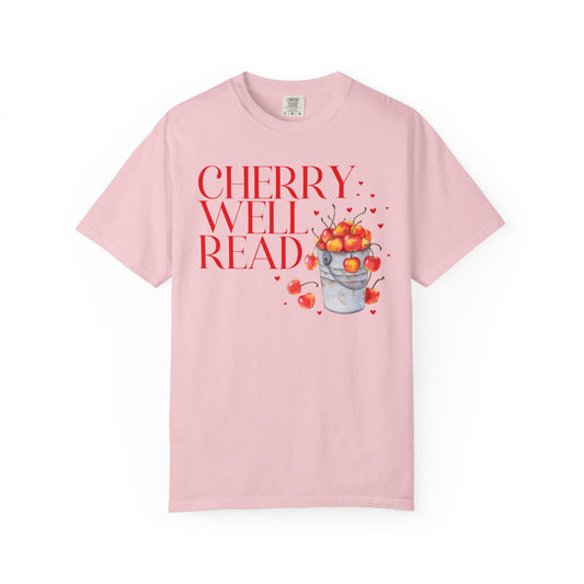 Funny Bookworm Tee Shirt: Cherry Well Read