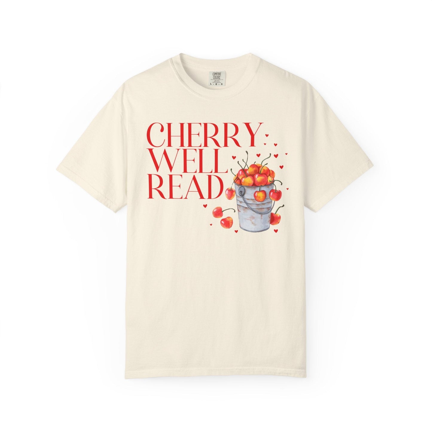 Funny Bookworm Tee Shirt: Cherry Well Read