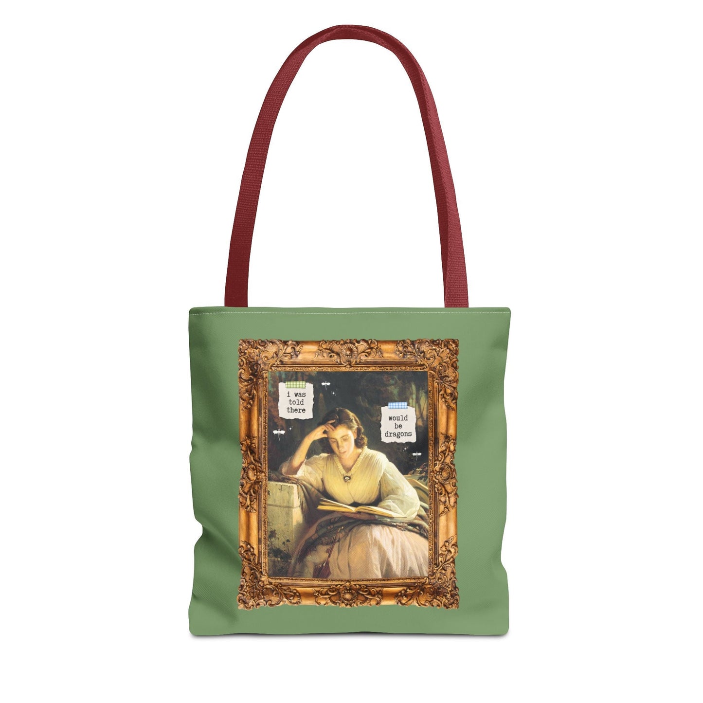 Funny Romantasy Reader Tote Bag for Bookworm Who Loves Dragons