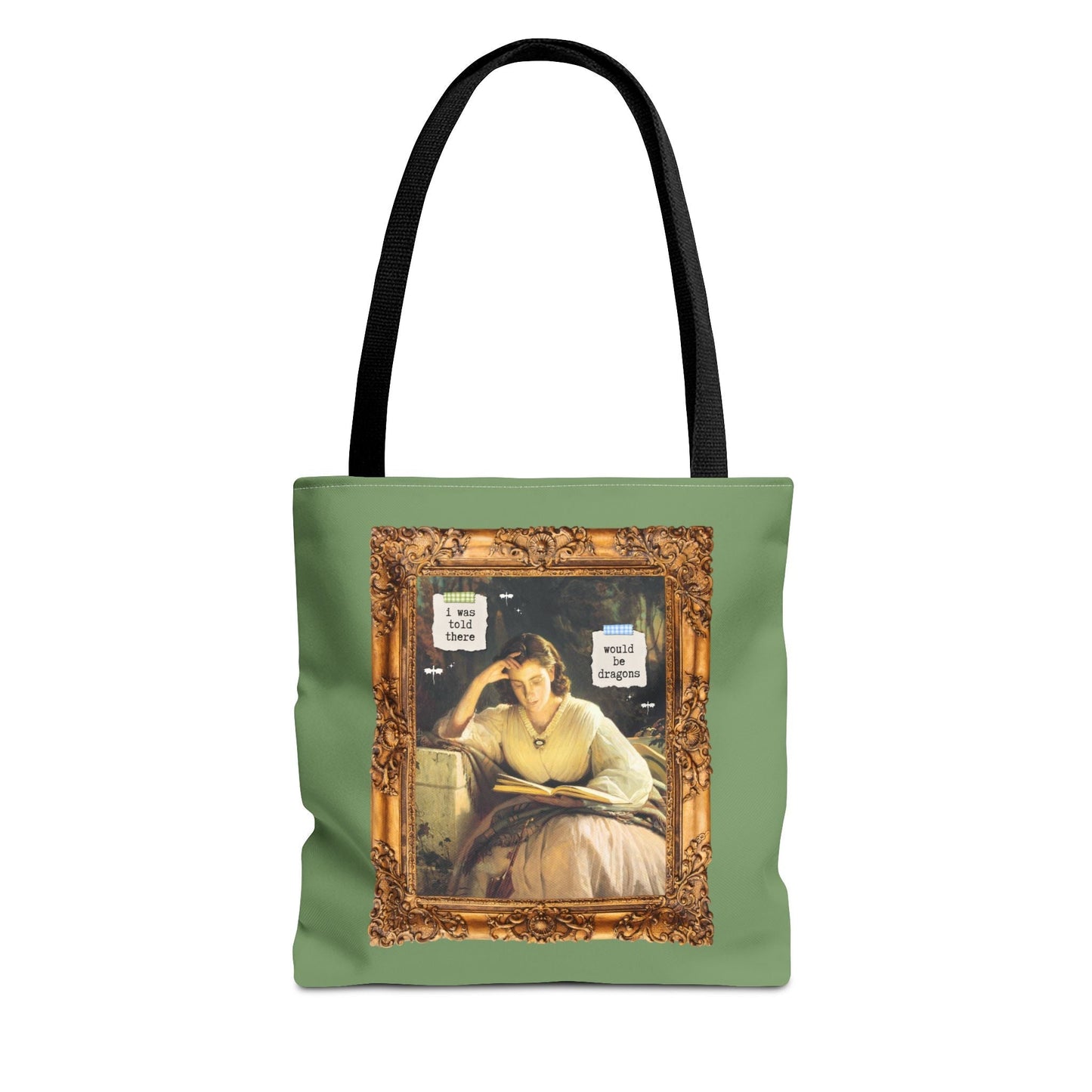 Funny Romantasy Reader Tote Bag for Bookworm Who Loves Dragons