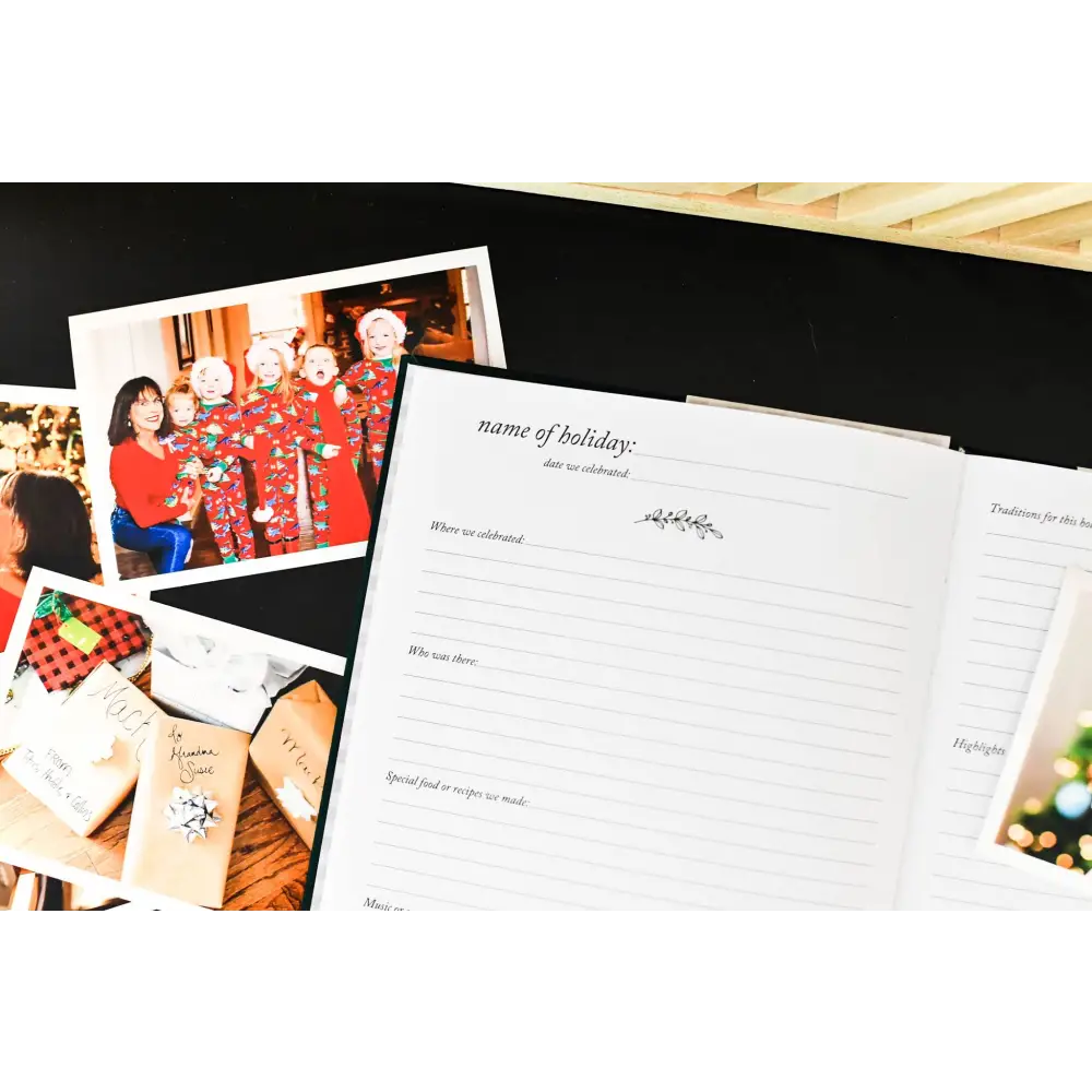 Holiday & Christmas Memory Book Journal