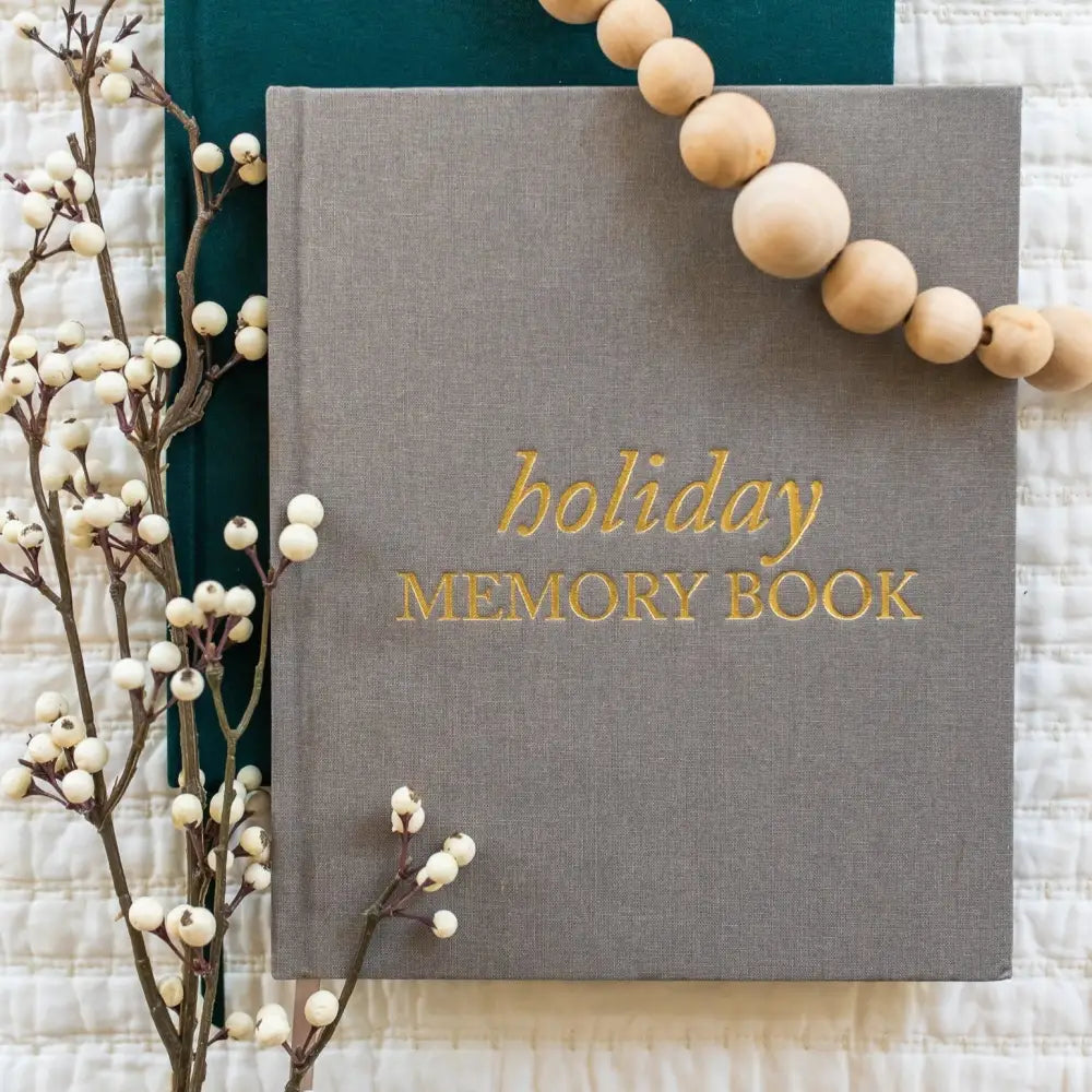 Holiday & Christmas Memory Book Taupe Journal
