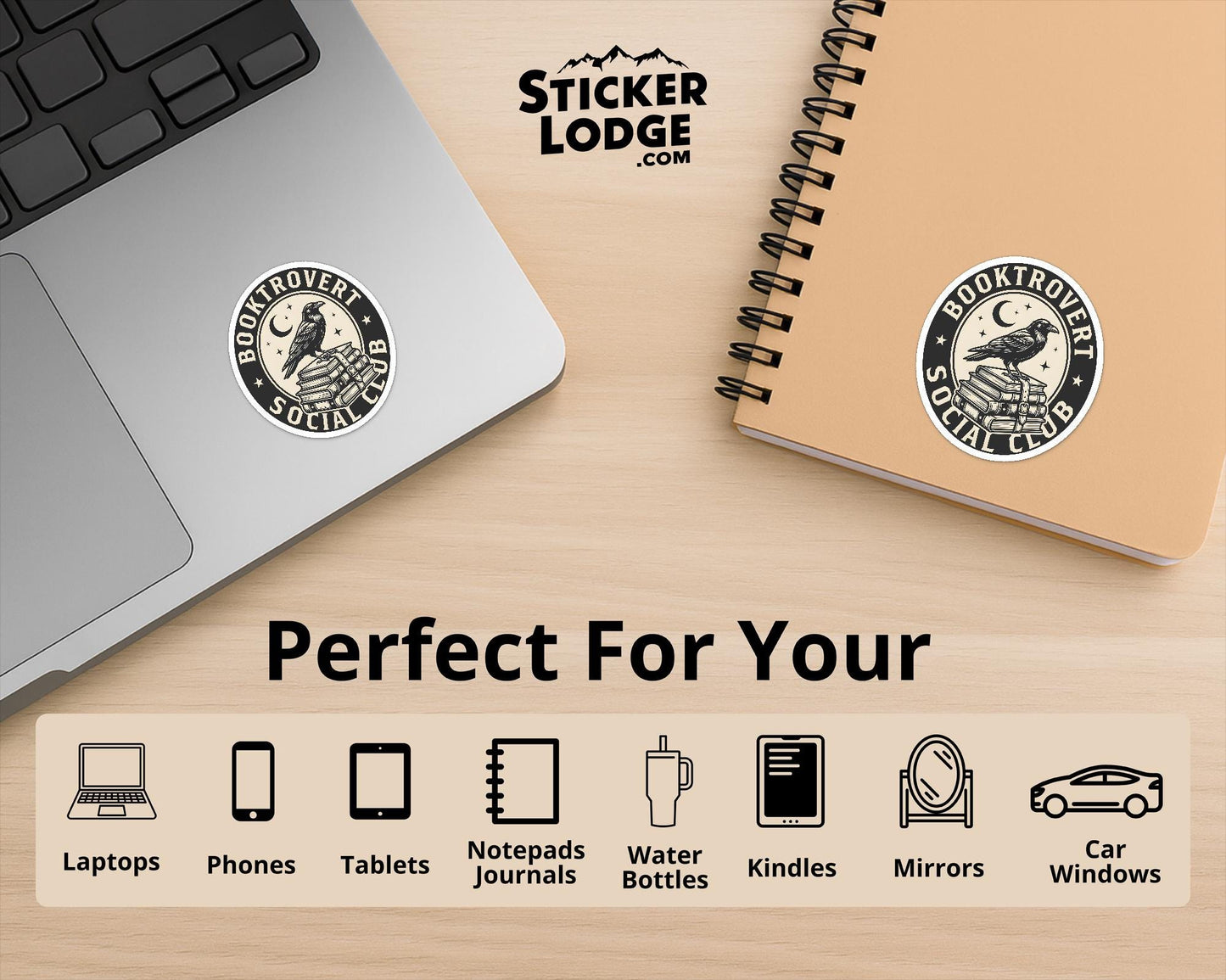 Booktrovert Social Club Vinyl Sticker