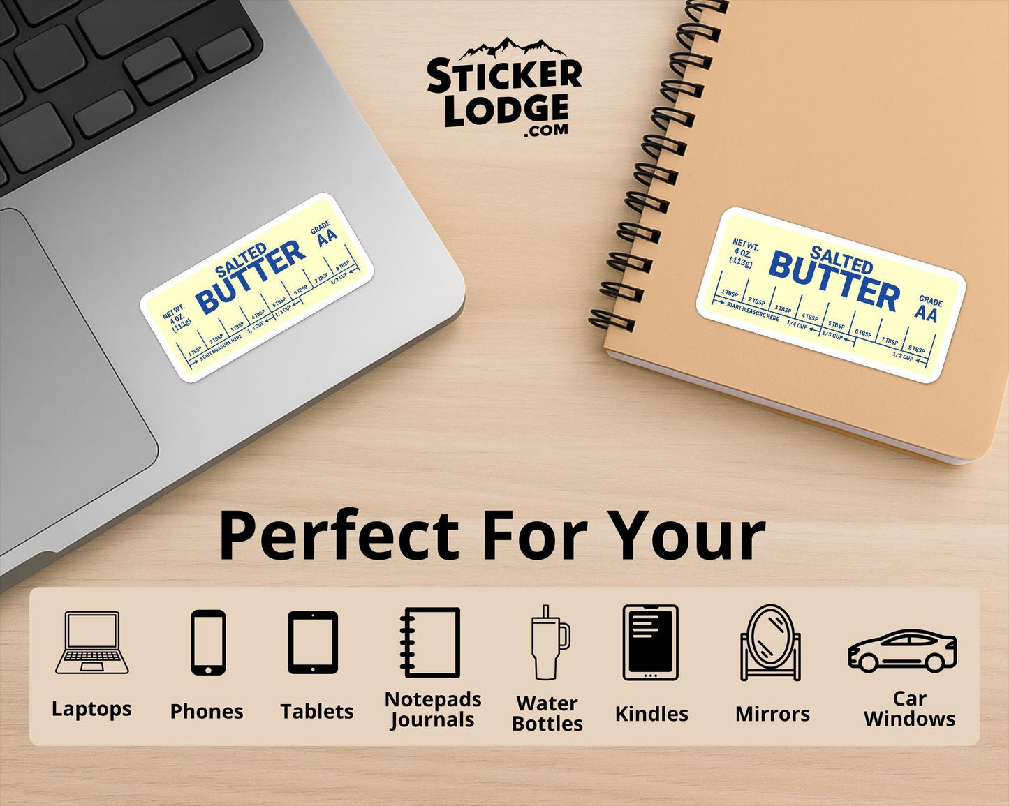 Salted Butter Vinyl Sticker