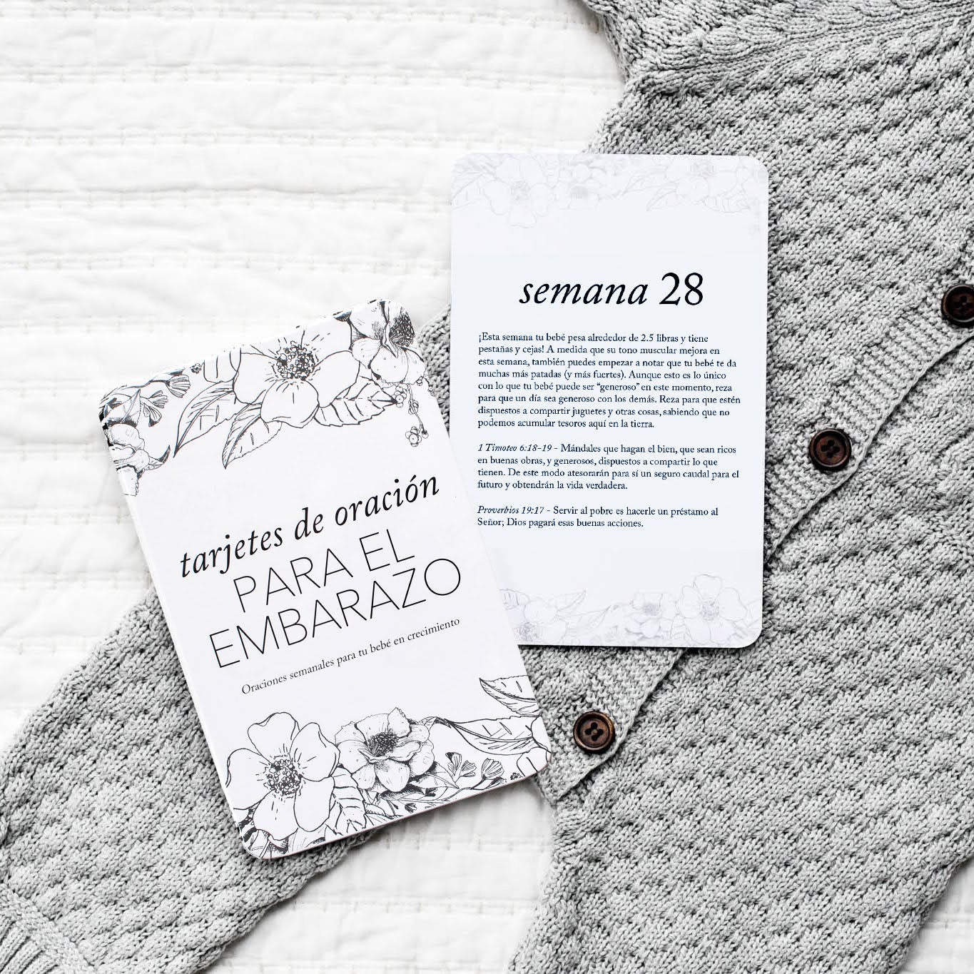 Tarjetas de oración para el embarazo en español