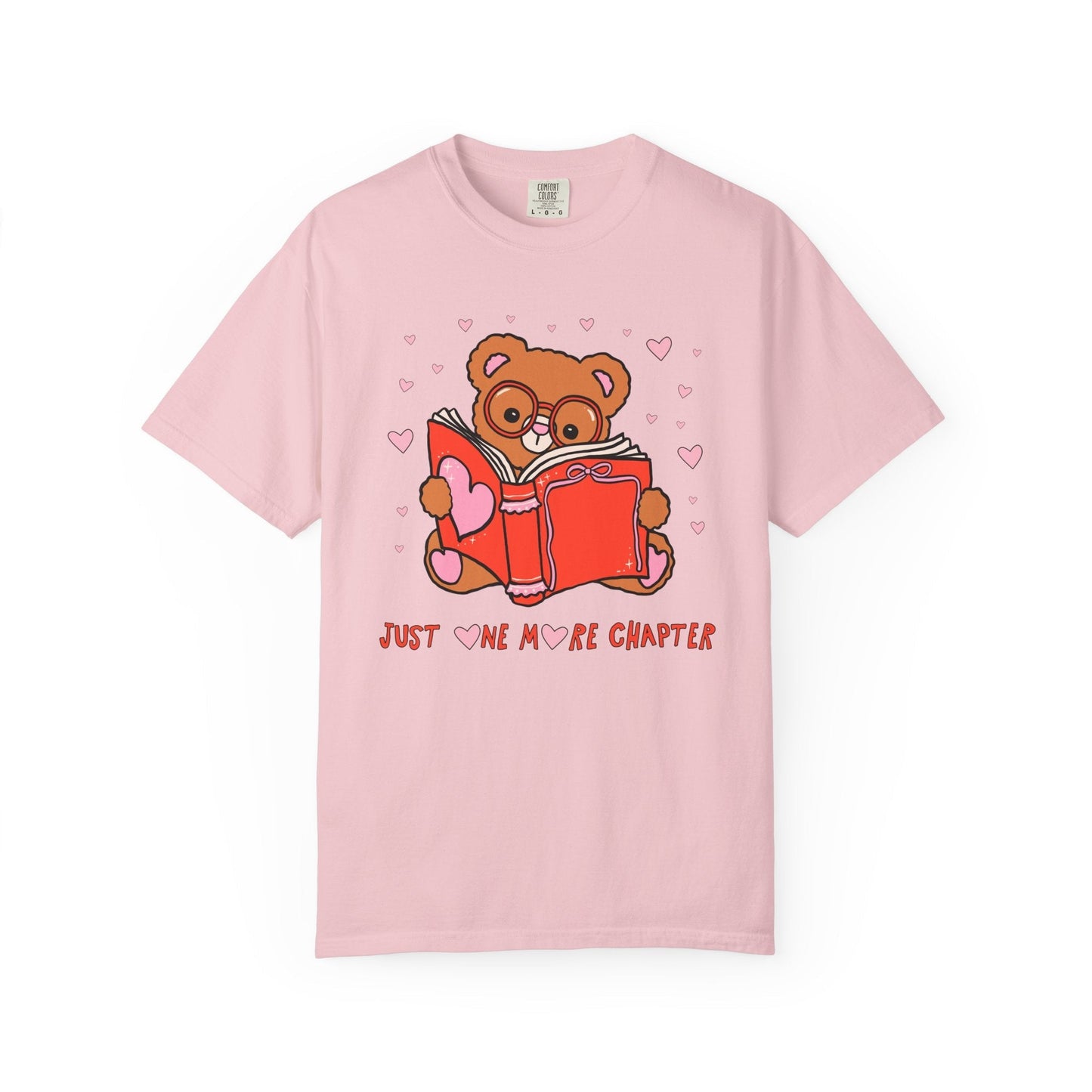Just One More Chapter: Bookish Animal Lover Tee Shirt