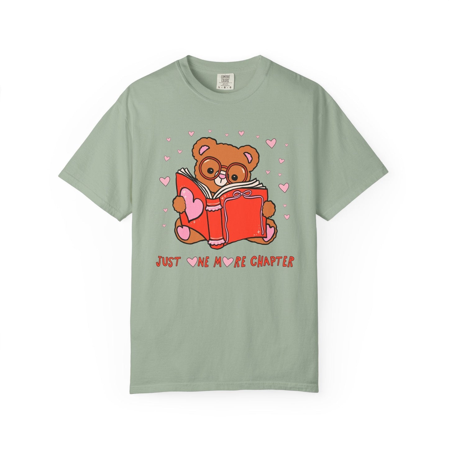Just One More Chapter: Bookish Animal Lover Tee Shirt