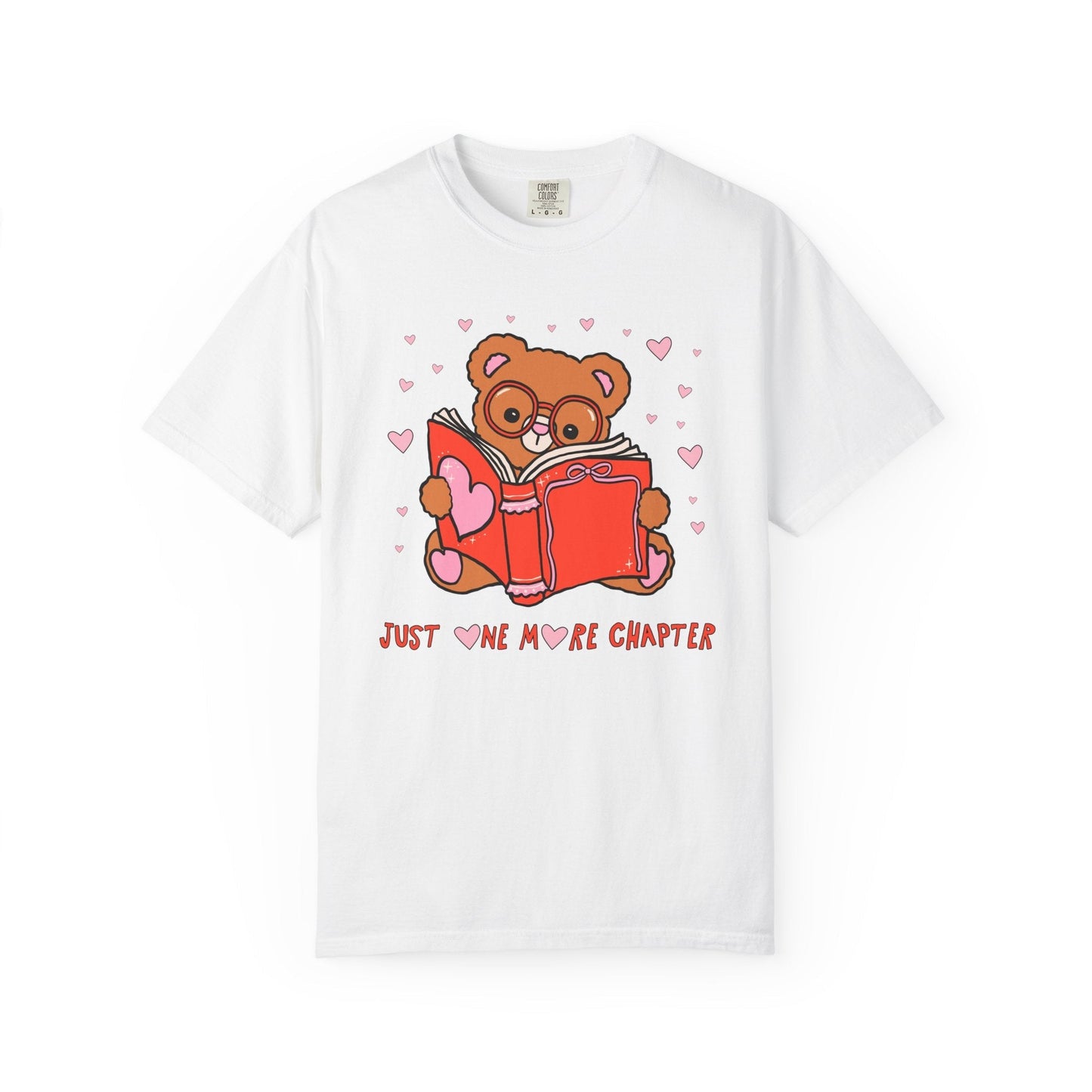 Just One More Chapter: Bookish Animal Lover Tee Shirt