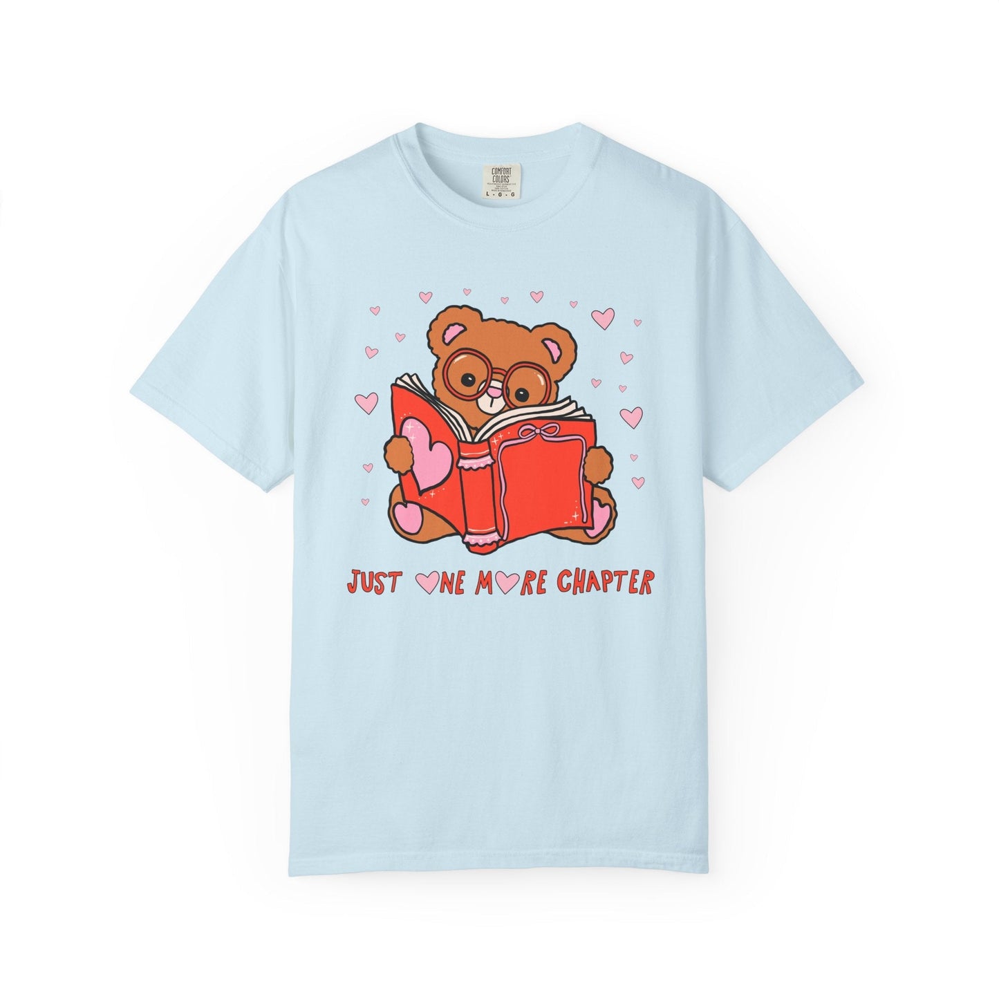 Just One More Chapter: Bookish Animal Lover Tee Shirt