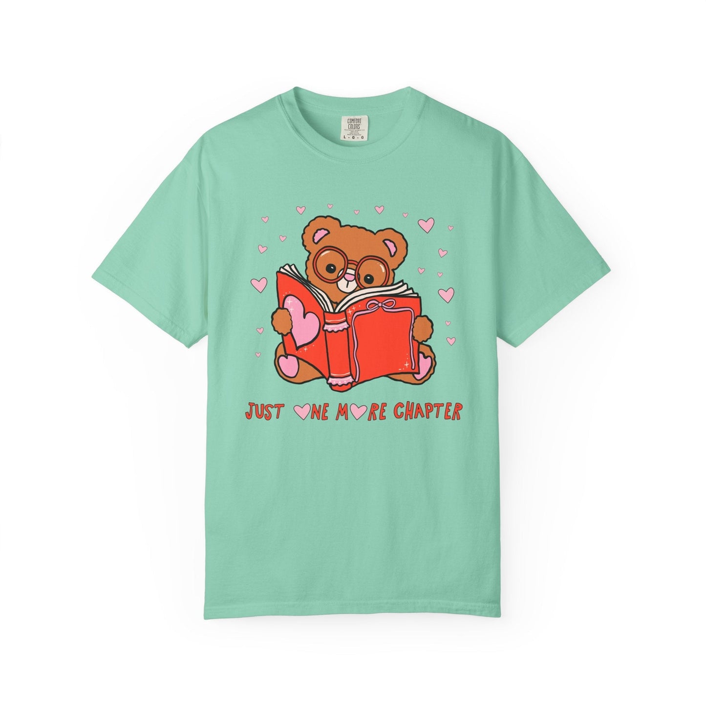 Just One More Chapter: Bookish Animal Lover Tee Shirt