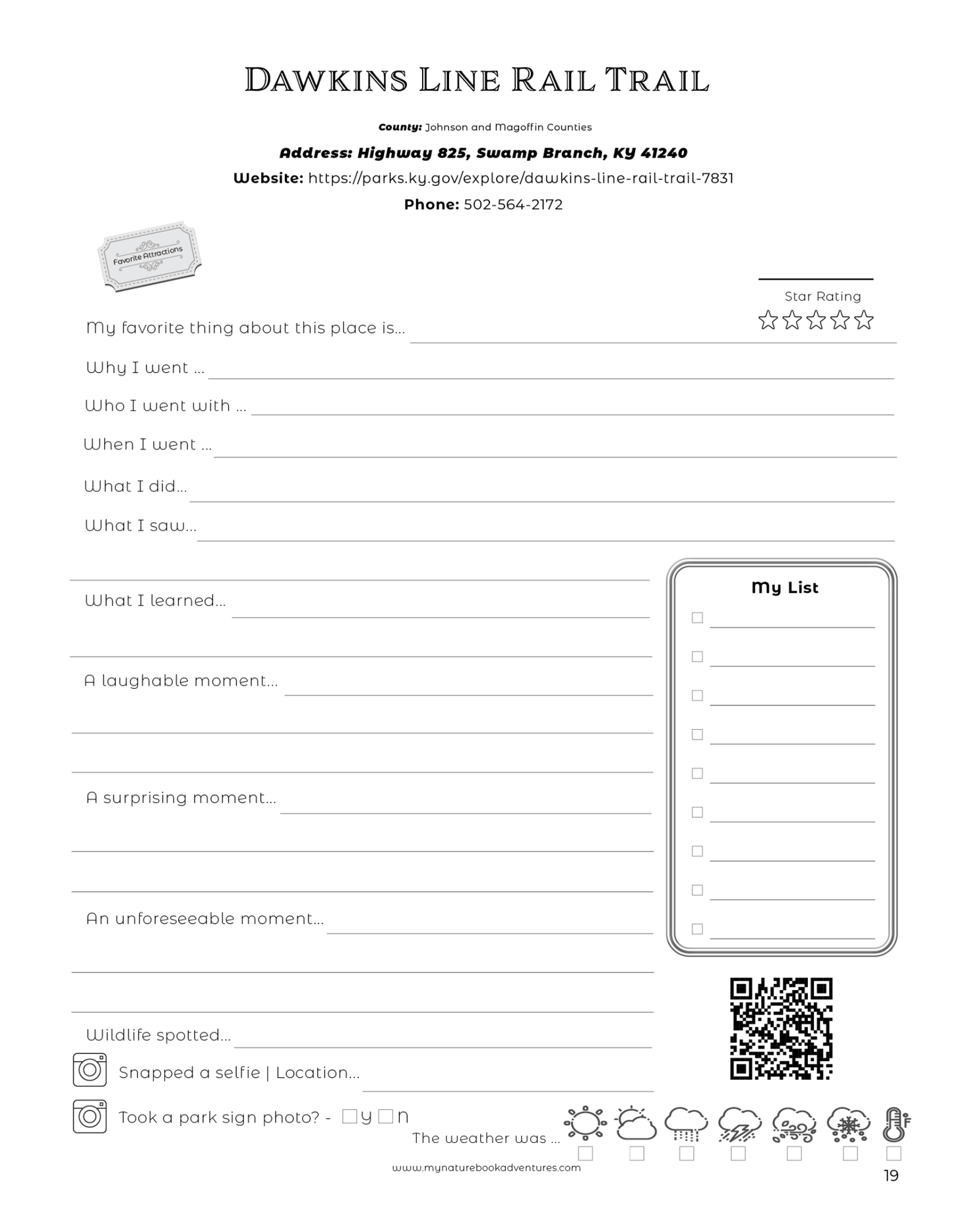 Kentucky State Parks - Adventure Planning Journal