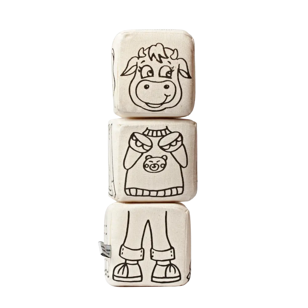 Kiboo Kids Blocks with Magnets Animal Set Magnetic Blocks