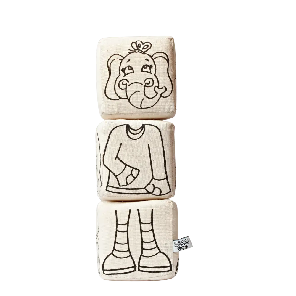 Kiboo Kids Blocks with Magnets Animal Set Magnetic Blocks