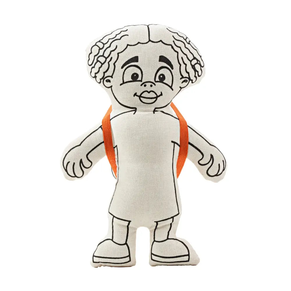 Kiboo Kids: Doll for coloring Gender Neutral Kid with Locks Color and Play Doll